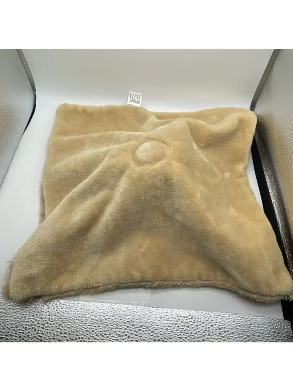 Kellytoy Tan Brown Stuffed Lion Lovey Security Blanket Rattle Satin Trim Plush
